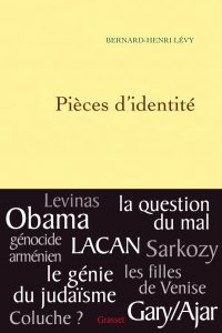 Couverture du livre Pièces d’identité de Bernard-Henri Lévy, paru aux éditions Grasset