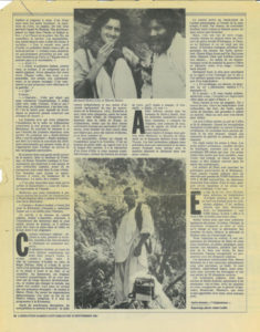 Page du journal Libération du 12 septembre 1981