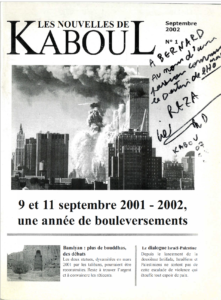 Photographie de la couverture du premier numéro des Nouvelles de Kaboul
