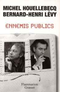 Couverture du livre de Bernard-Henri Lévy et Michel Houellebecq "Ennemis publics"