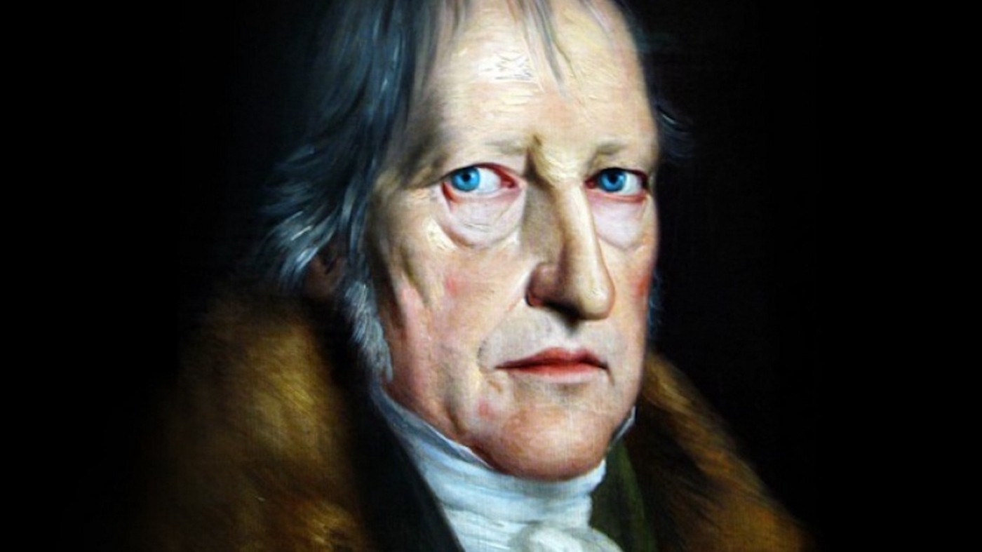 Portrait du philosophe allemand Hegel par Jakob Schlesinger, 1831.