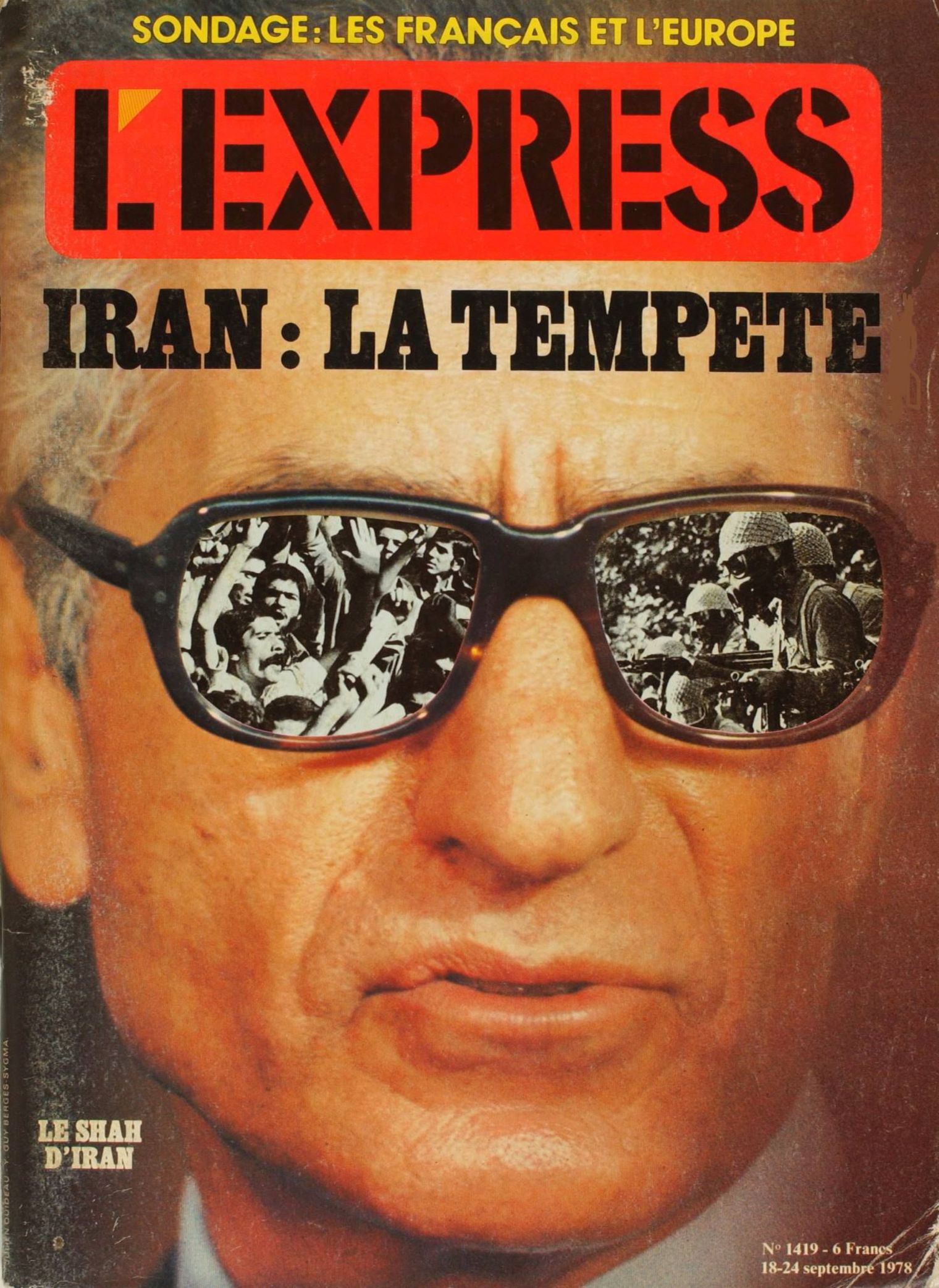 Couverture de « L'Express » du 18 septembre 1978, numéro 1419.