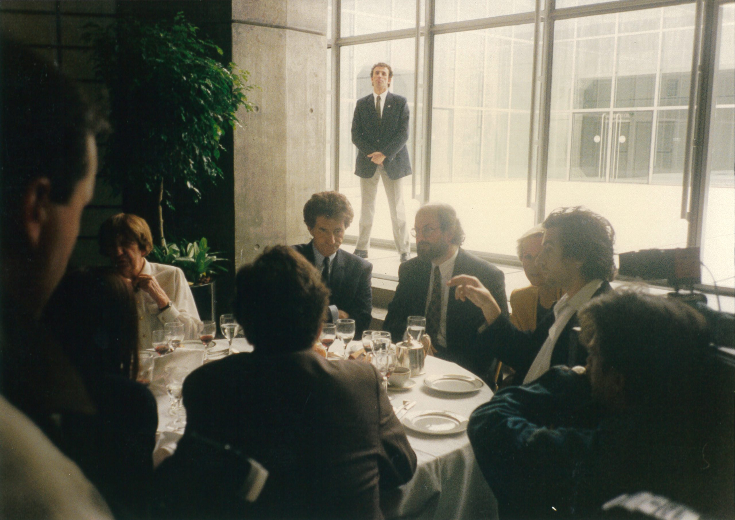 Bernard-Henri Lévy, Jack Lang and Salman Rushdie in Paris, March 1993.