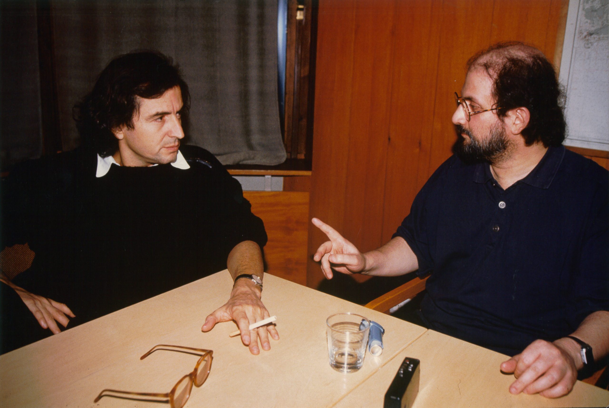 Bernard-Henri Lévy and Salman Rushdie.