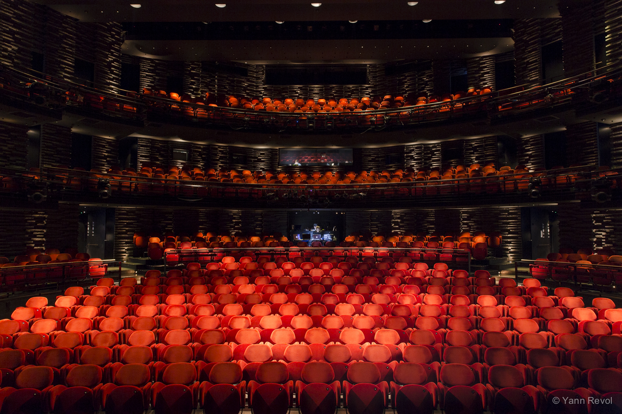La salle vide du Royal Danish Playhouse de Copenhague.