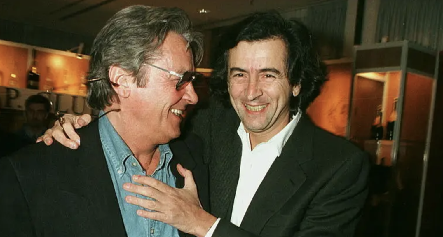 Alain Delon et Bernard-Henri Lévy à la Berlinale en 1997.