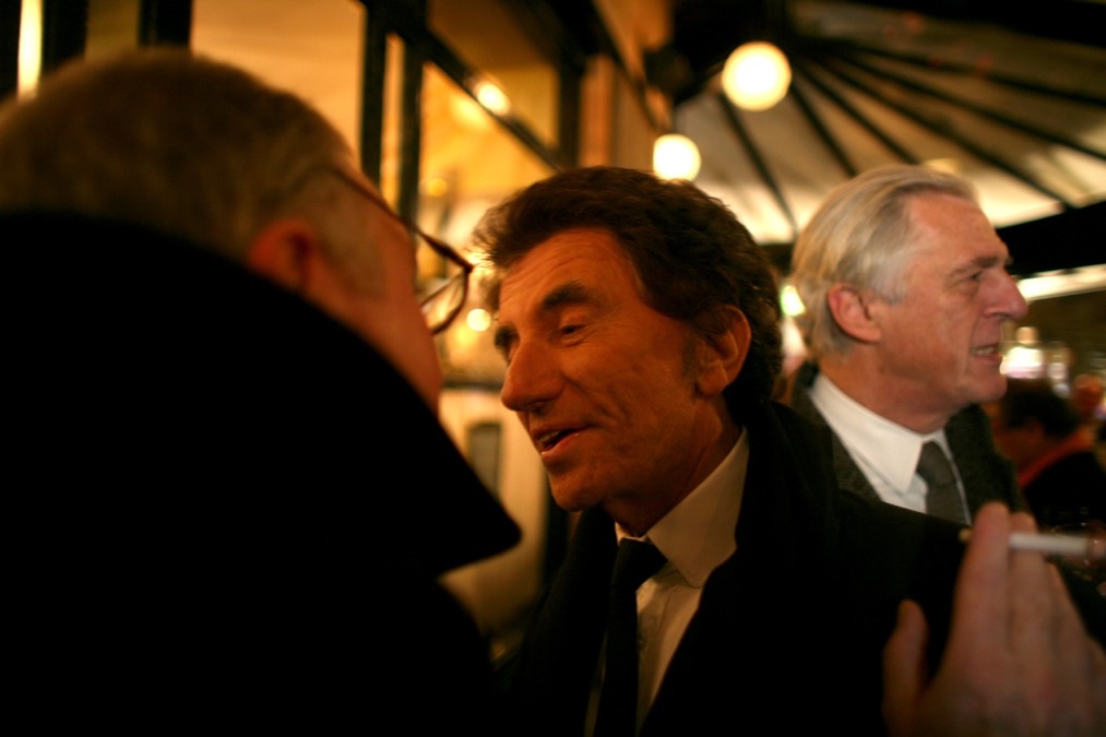 Jack Lang et Gilles Hertzog au Café de Flore