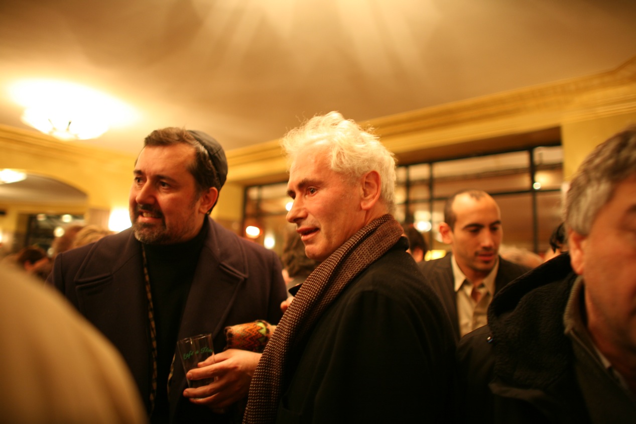 Pascal Bacqué et Olivier Corpet au Café de Flore