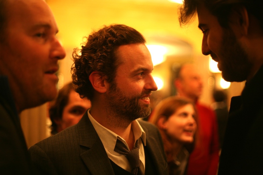 Xavier Beauvois, Patrick Mille et Antonin Lévy au Café de Flore