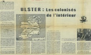 Le 17 août 1971, BHL publie « Ulster : les colonisés de l’intérieur », un de ses premiers articles, dans le célèbre journal « Combat ».
