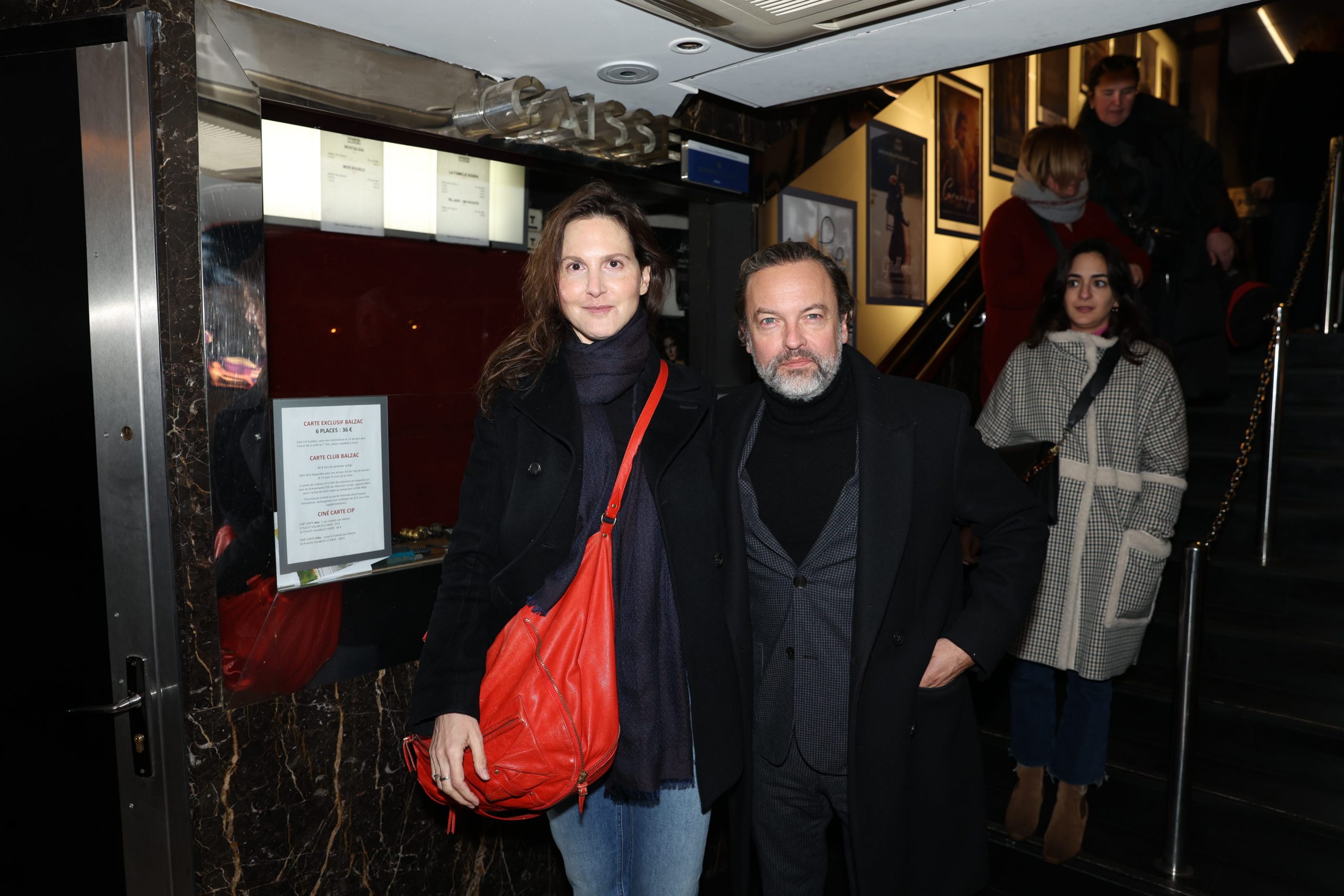Justine Lévy et Patrick Mille lors de l'avant-première du film de BHL, « Slava Ukraini », le 6 février 2023 au Balzac.