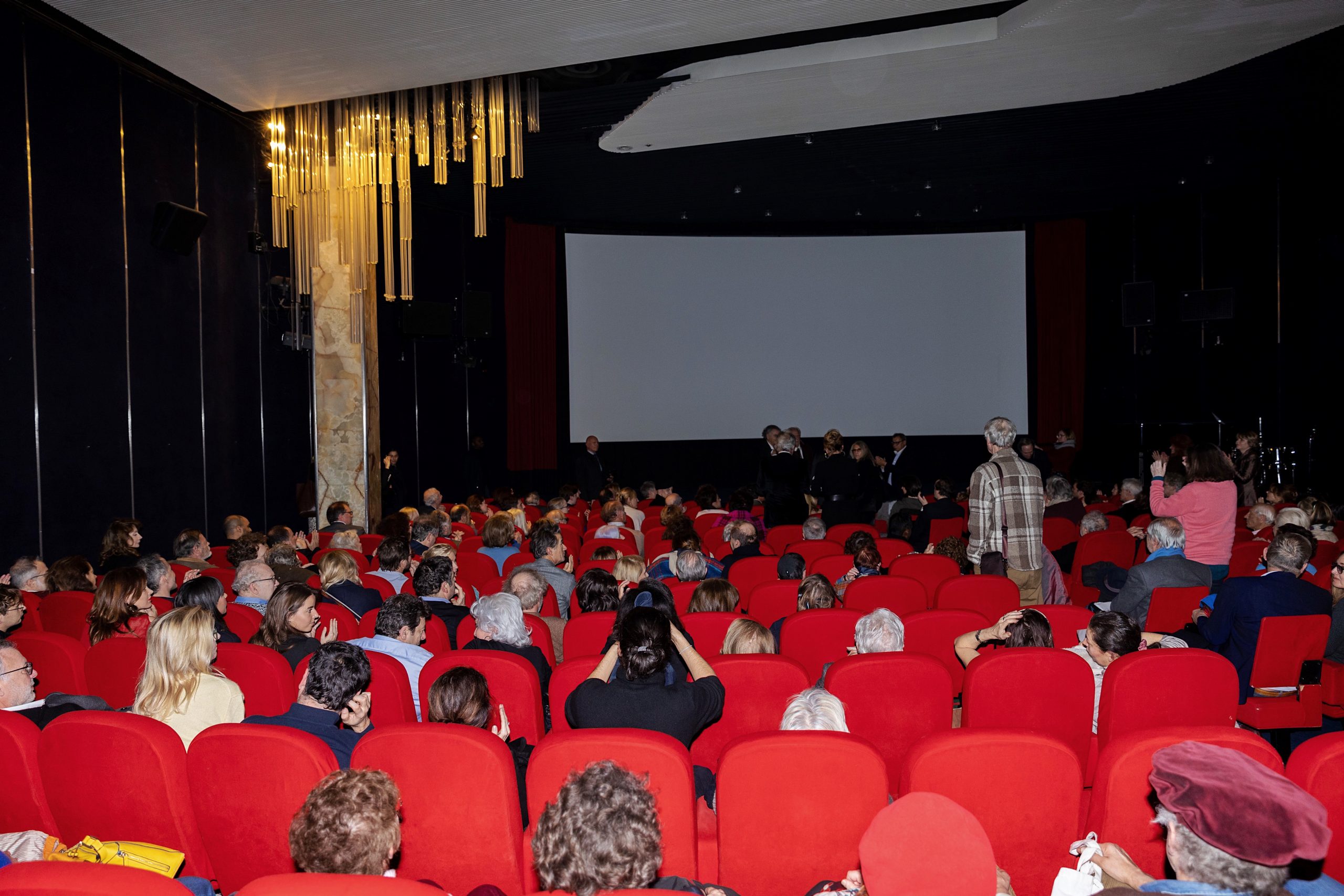 Full house for the premiere of BHL's film "Slava Ukraini" on 6 February 2023 at the Balzac. Photo: Igor Shabalin