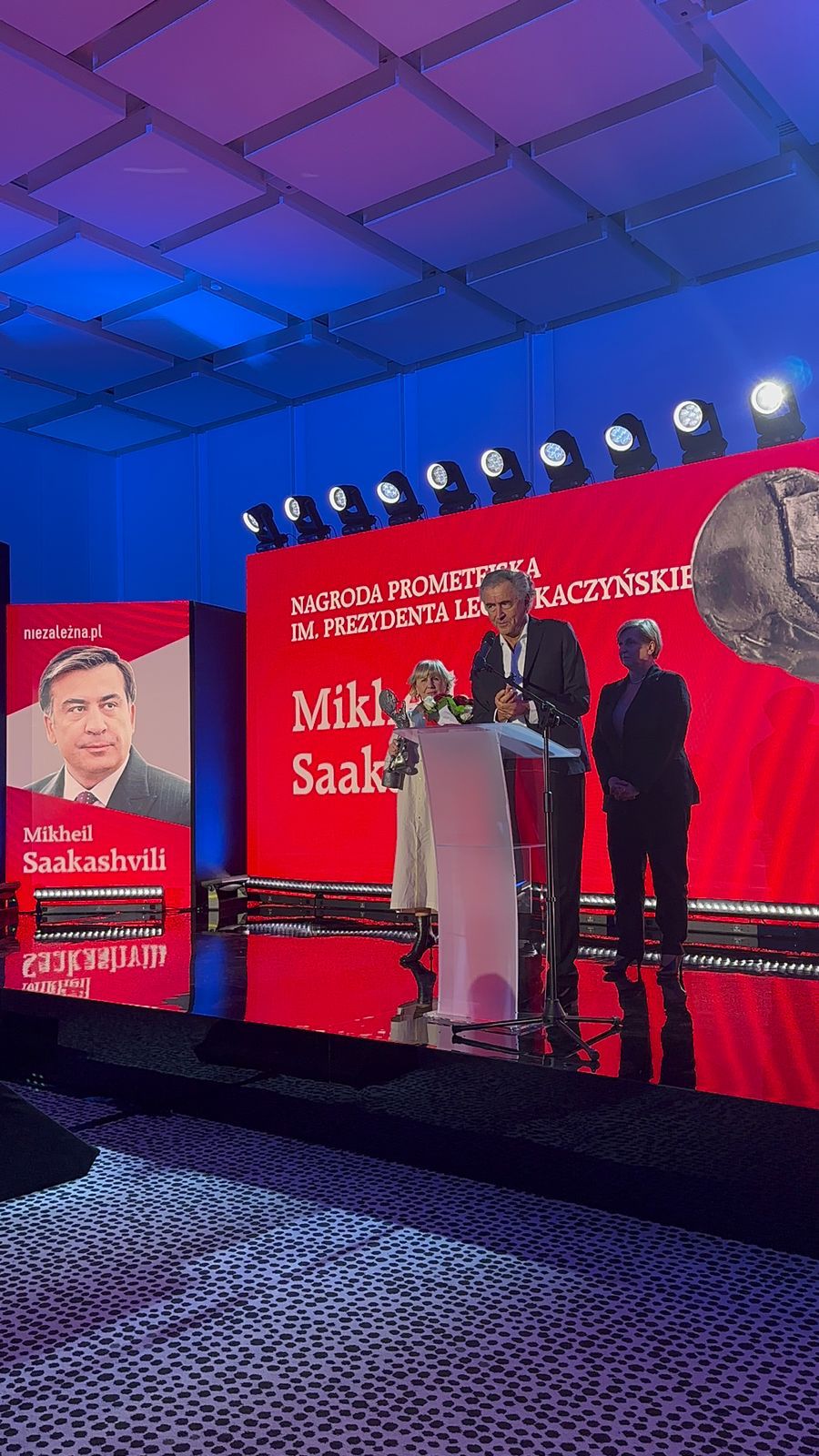 Le discours de BHL à l'occasion de la remise du prix « Lech Kaczyński Prometheus Awards » attribué à l'ancien Président et dissident géorgien Mikheïl Saakachvili.