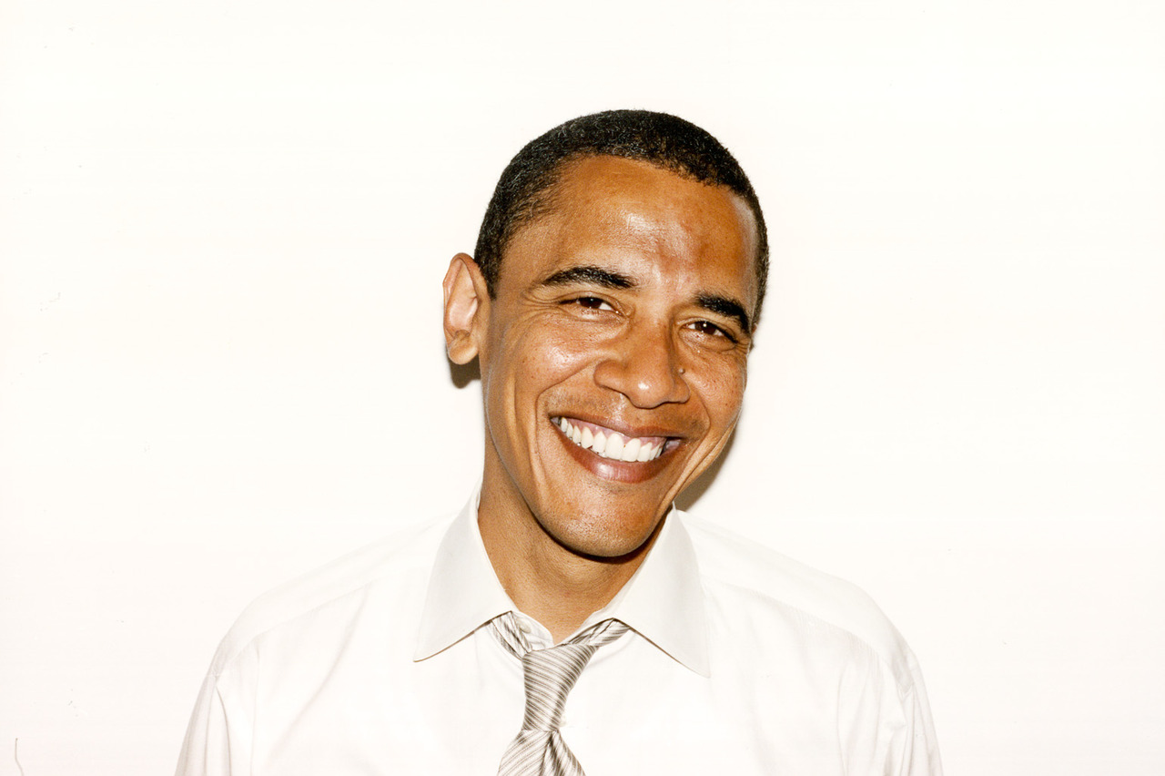 Portrait de Barack Obama qui sourit.