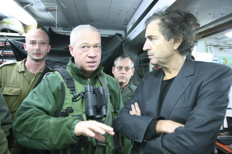 Le général Yoav Galant et Bernard-Henri Lévy