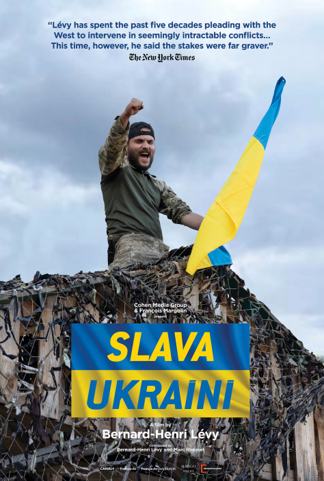 Poster of the film by Bernard-Henri Lévy "Slava Ukraini".