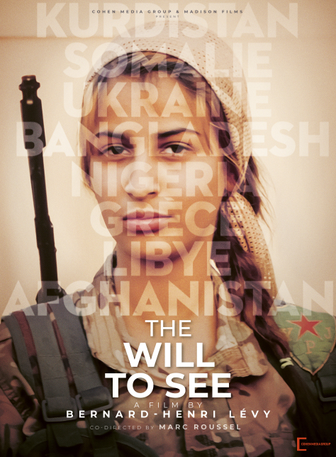 Poster of the film by Bernard-Henri Lévy "The Will to see"