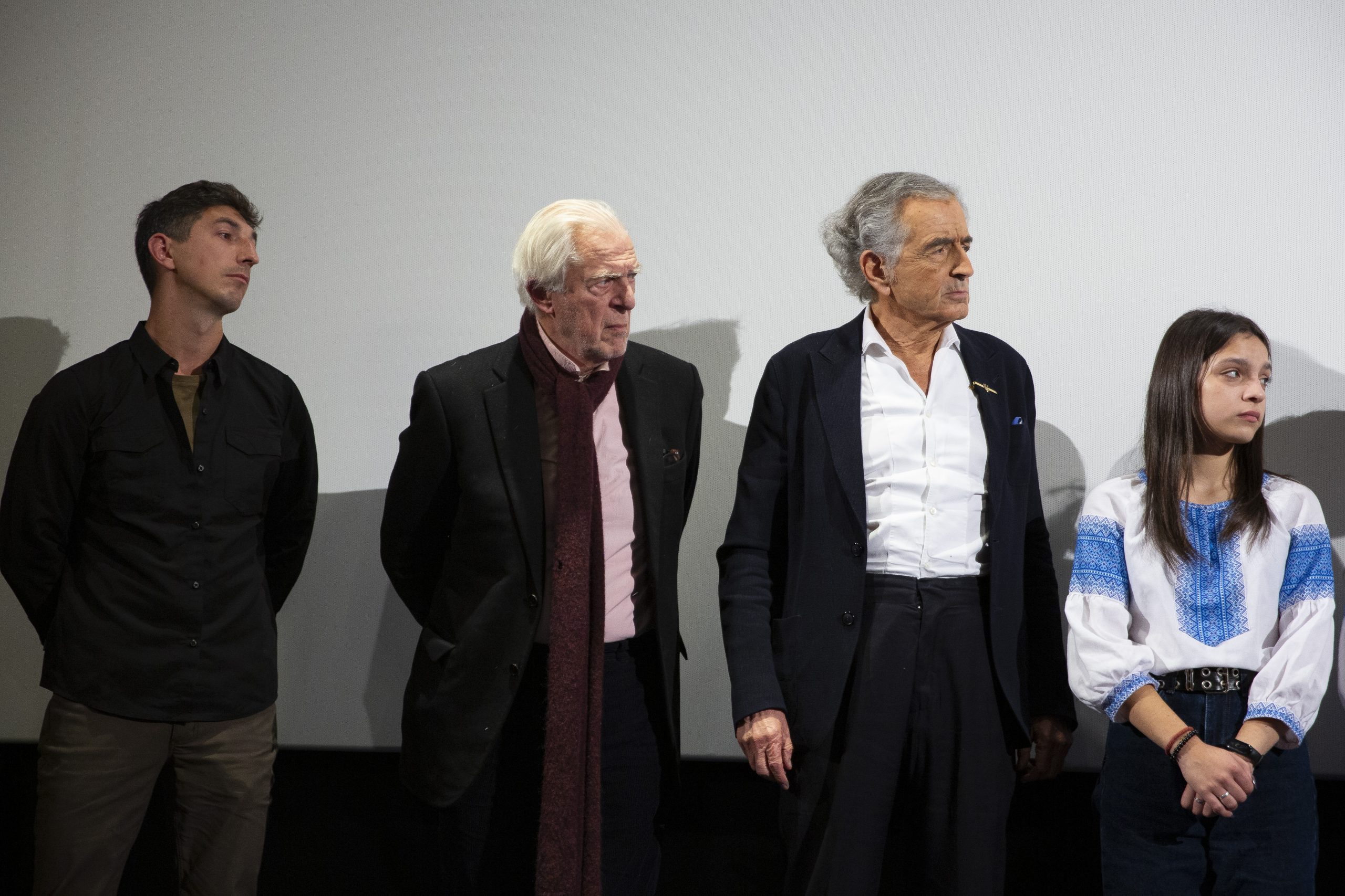 Vitaly Paly, Gilles Hertzog, Bernard-Henri Lévy, et Maryna