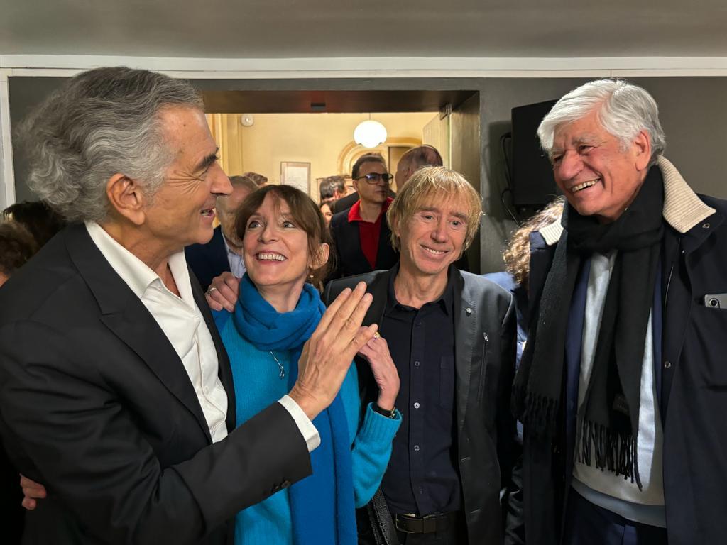 Bernard-Henri Lévy, Nicole Bachara, Dominique Simonet, Maurice Lévy.