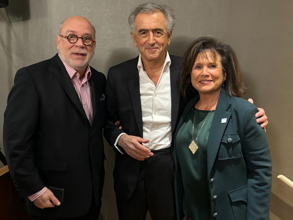 Marc Lambron, Bernard-Henri Lévy et Anne Sinclair.