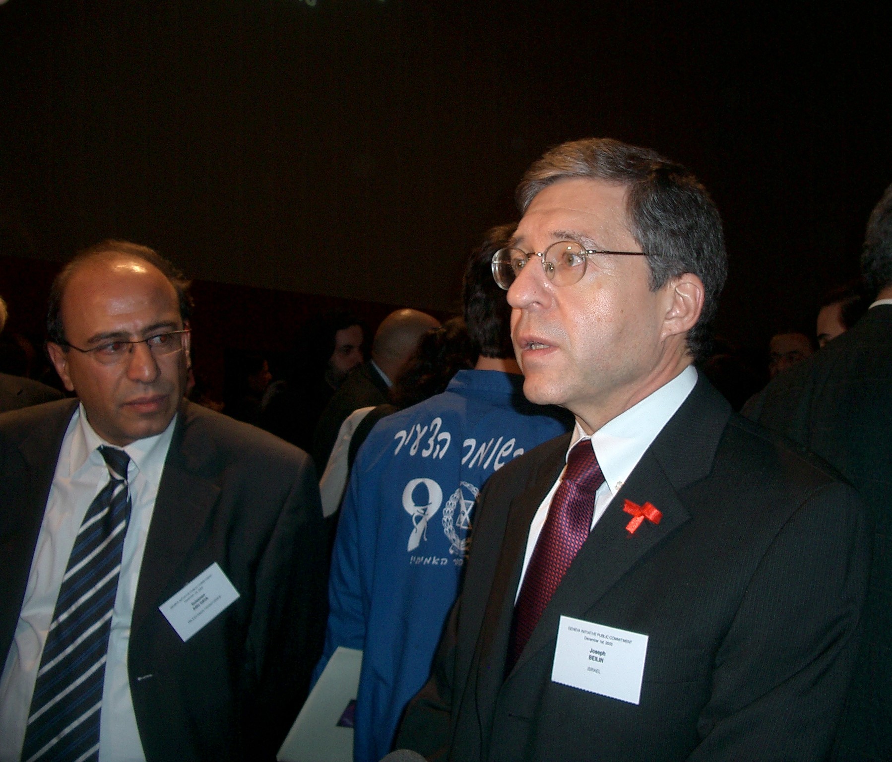 L’ancien ministre et chef de délégation israélienne Yossi Beilin