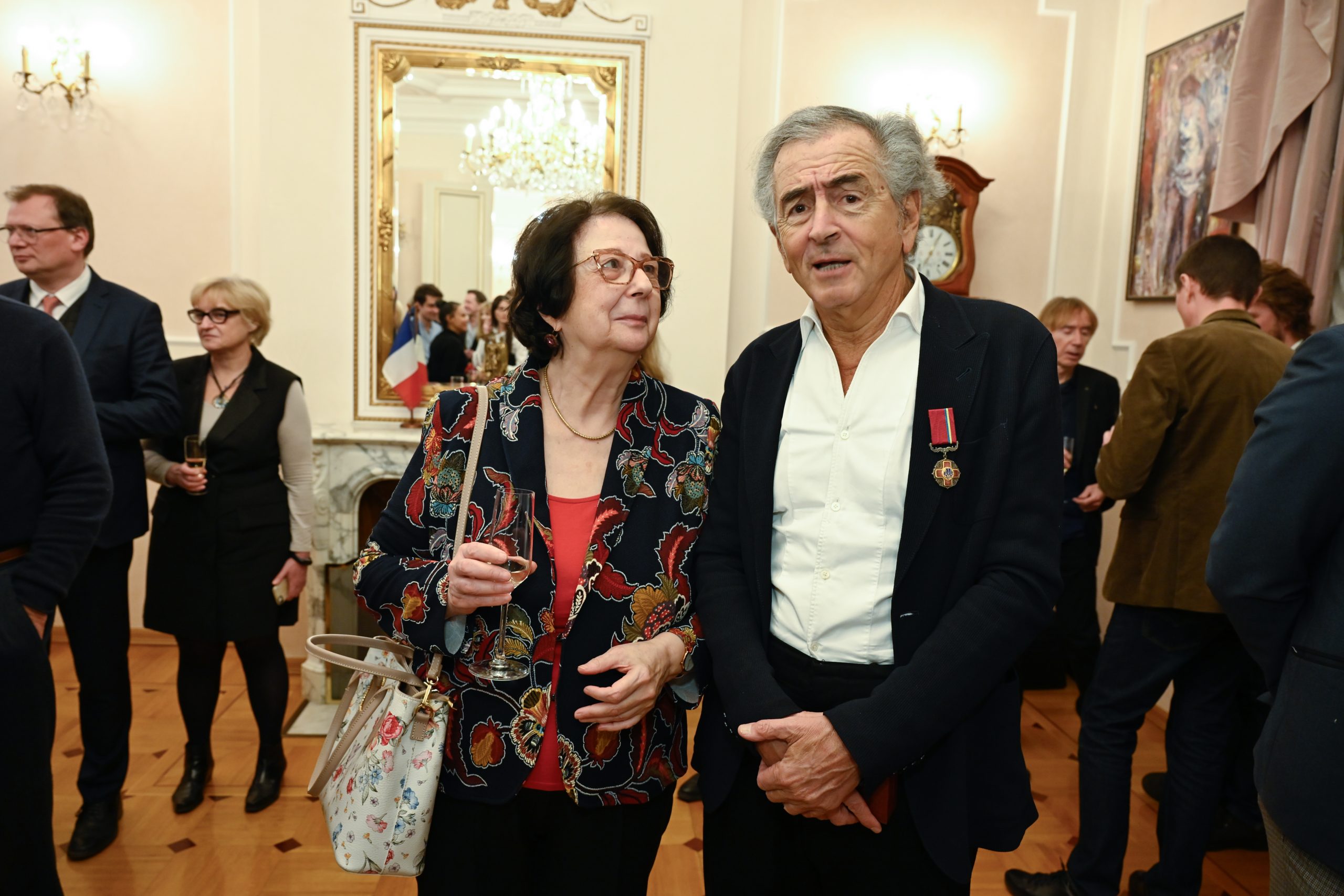 Galia Ackerman et Bernard-Henri Lévy.