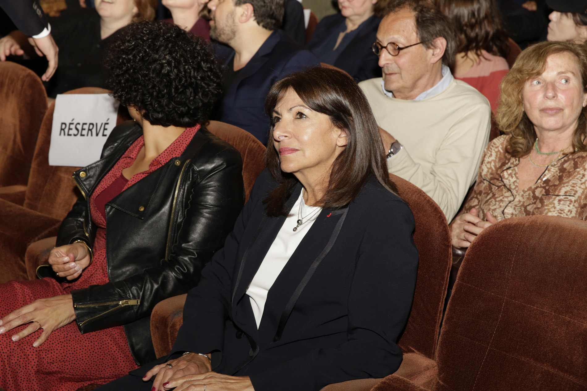 Anne Hidalgo au parmi le public du Théâtre Antoine