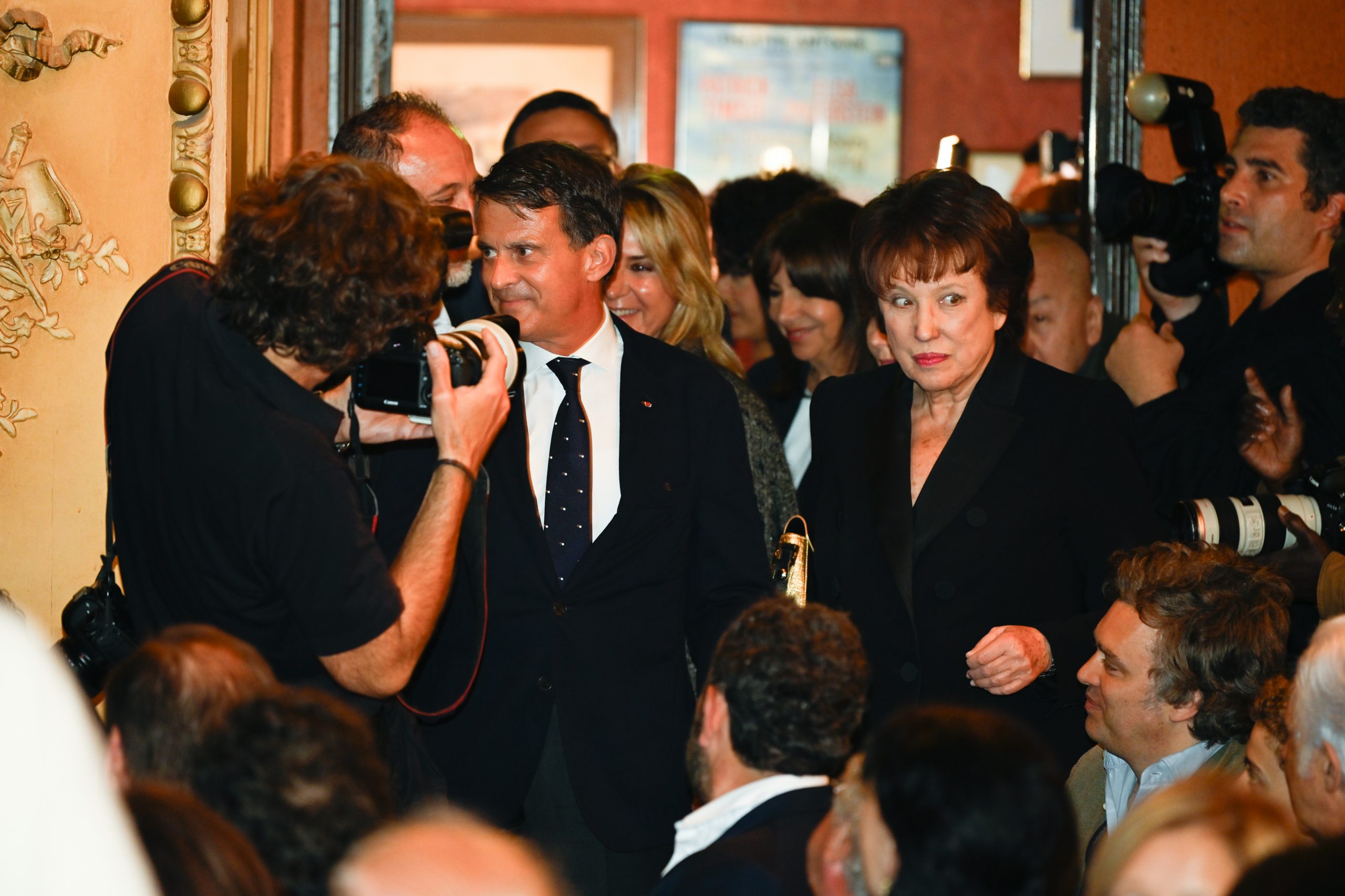 Manuel Valls et Roselyne Bachelot au Théâtre Antoine