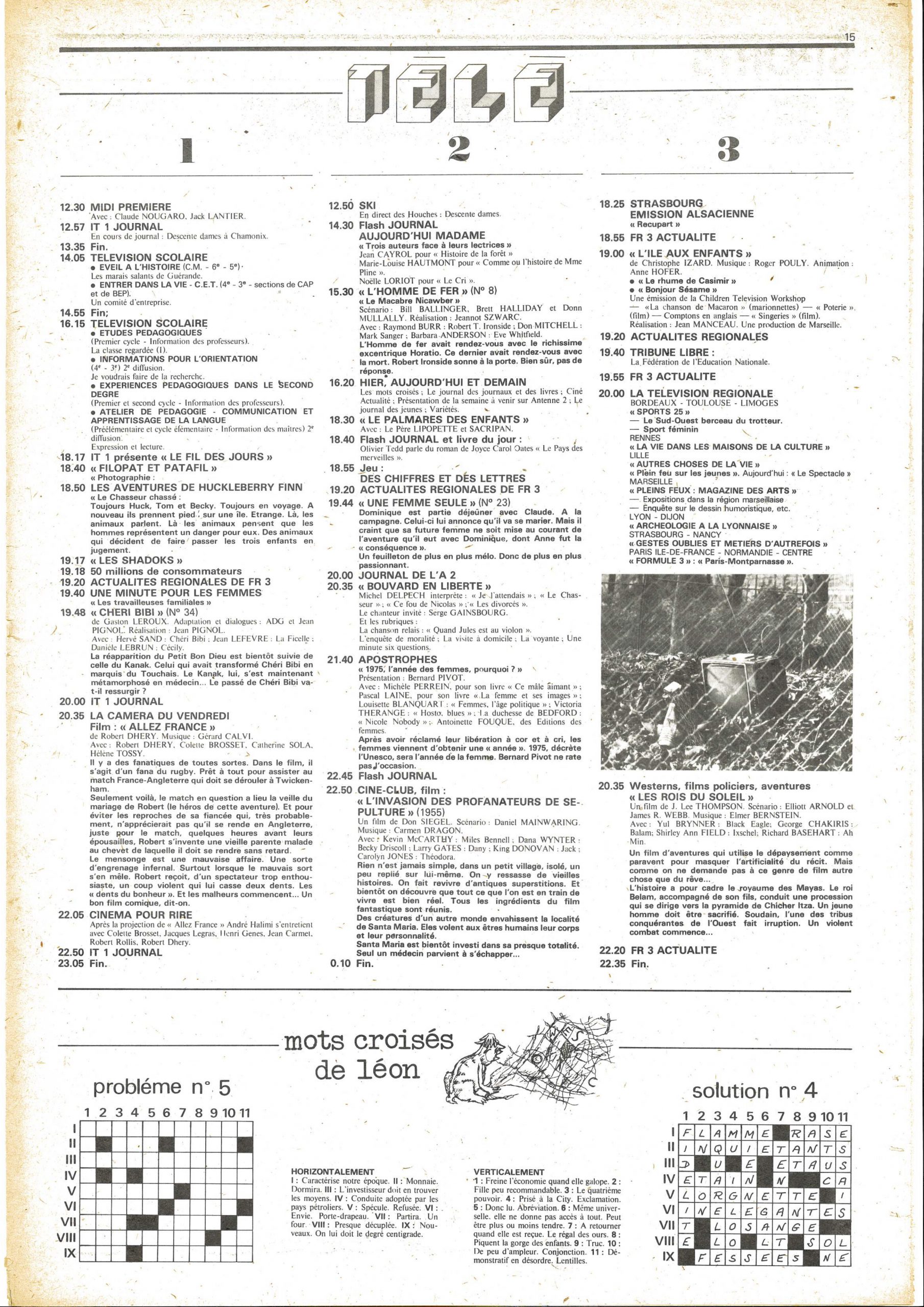 Cinquième numéro de « L’Imprévu », page 15/16