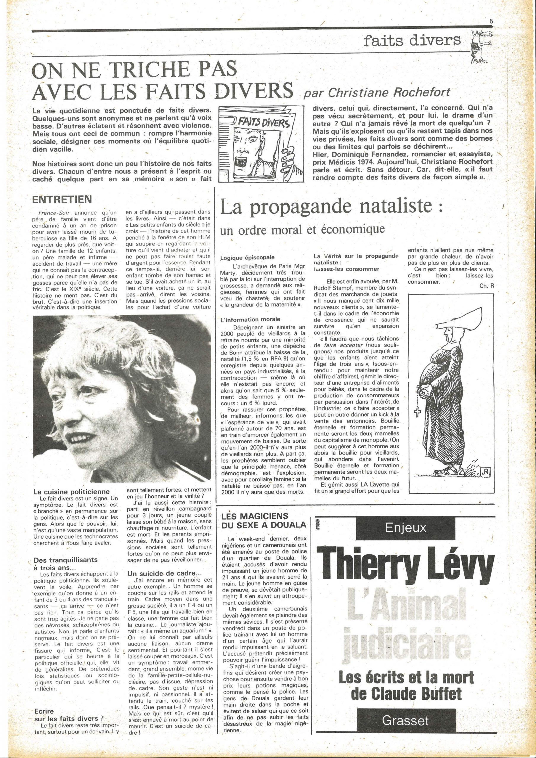 Deuxième numéro de « L’Imprévu », page 5/16