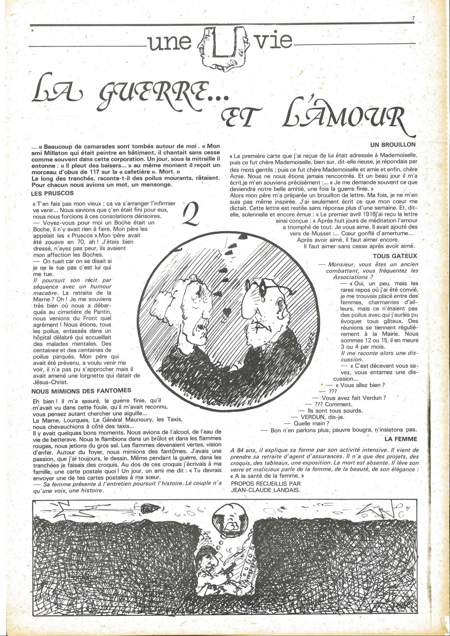 Deuxième numéro de « L’Imprévu », page 7/16