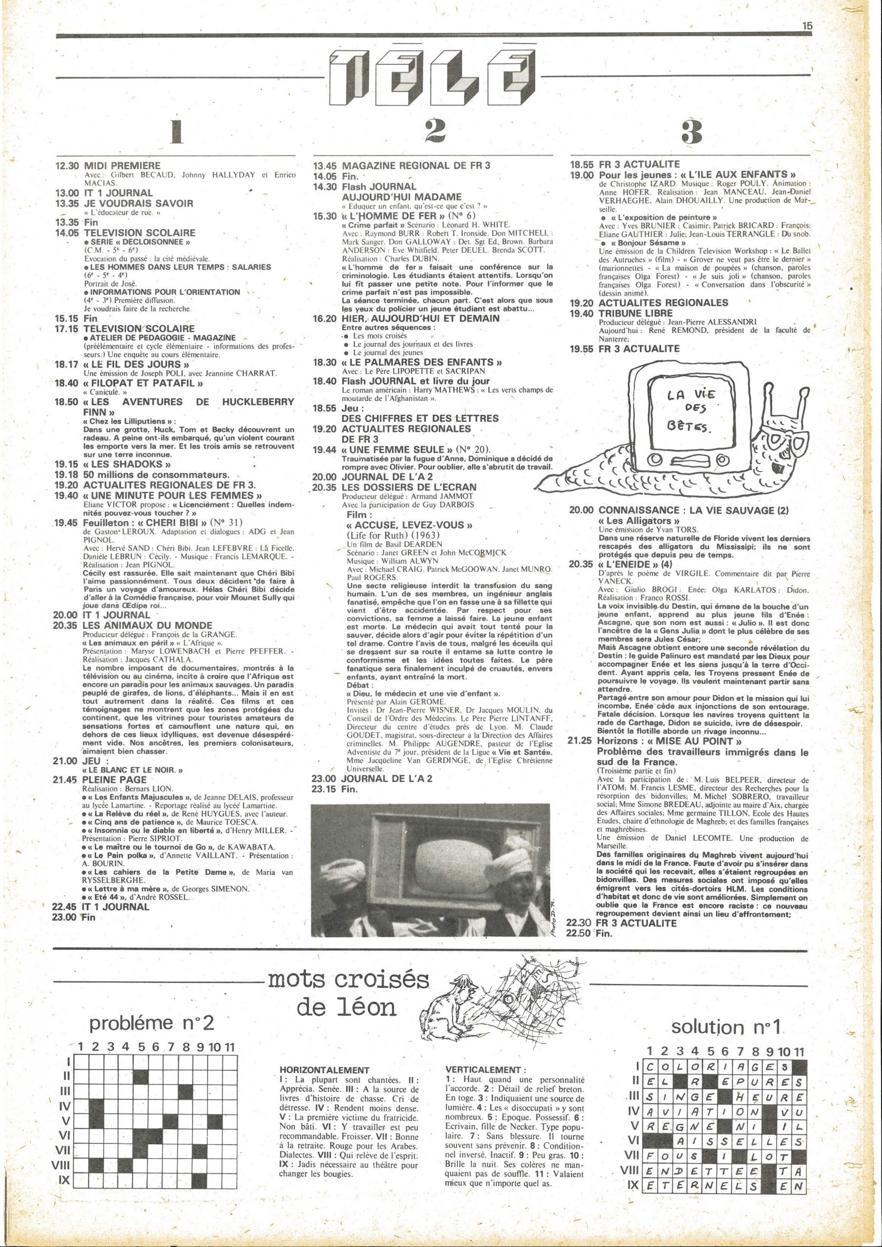 Deuxième numéro de « L’Imprévu », page 15/16