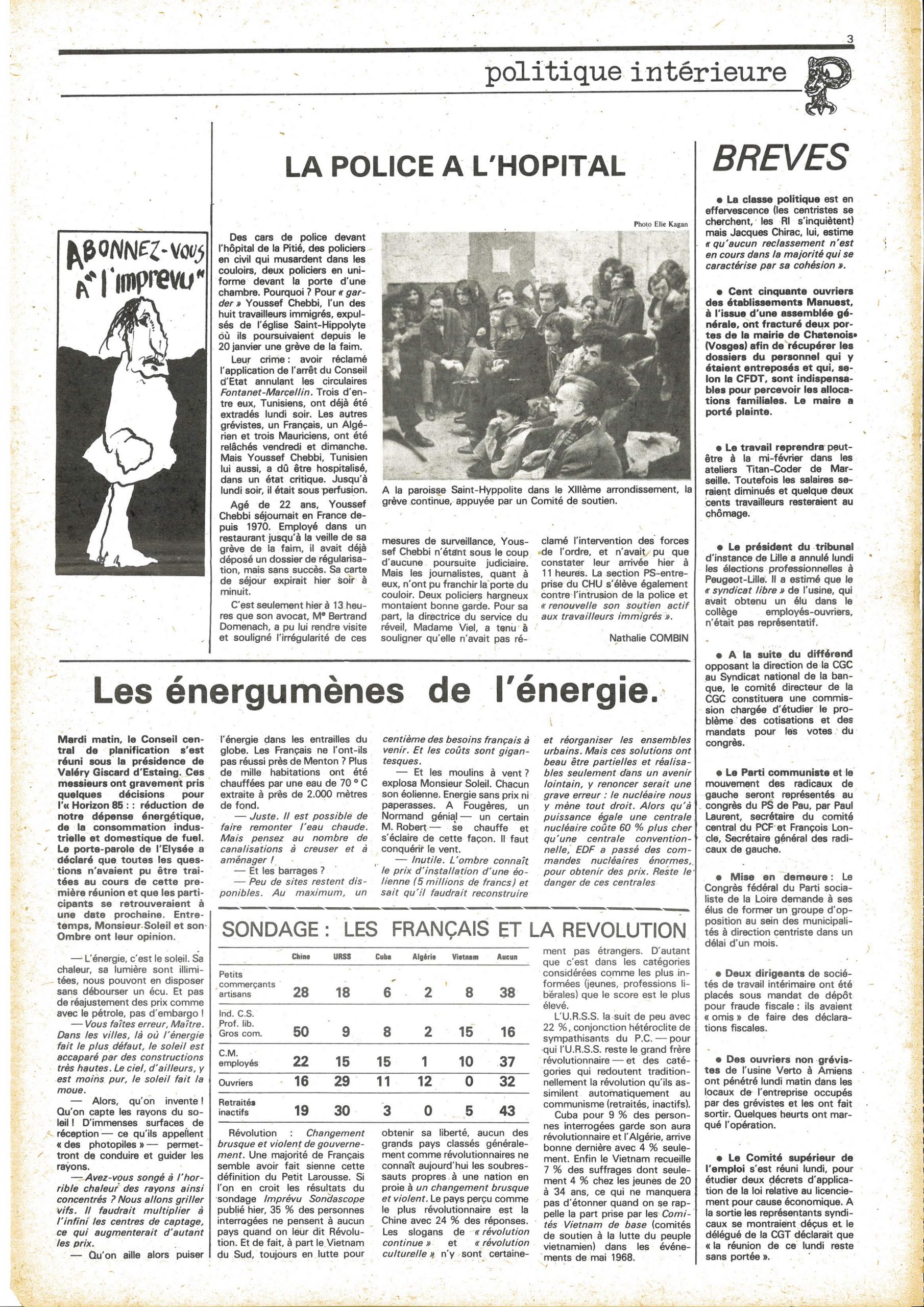 Troisième numéro de « L’Imprévu », page 3/16