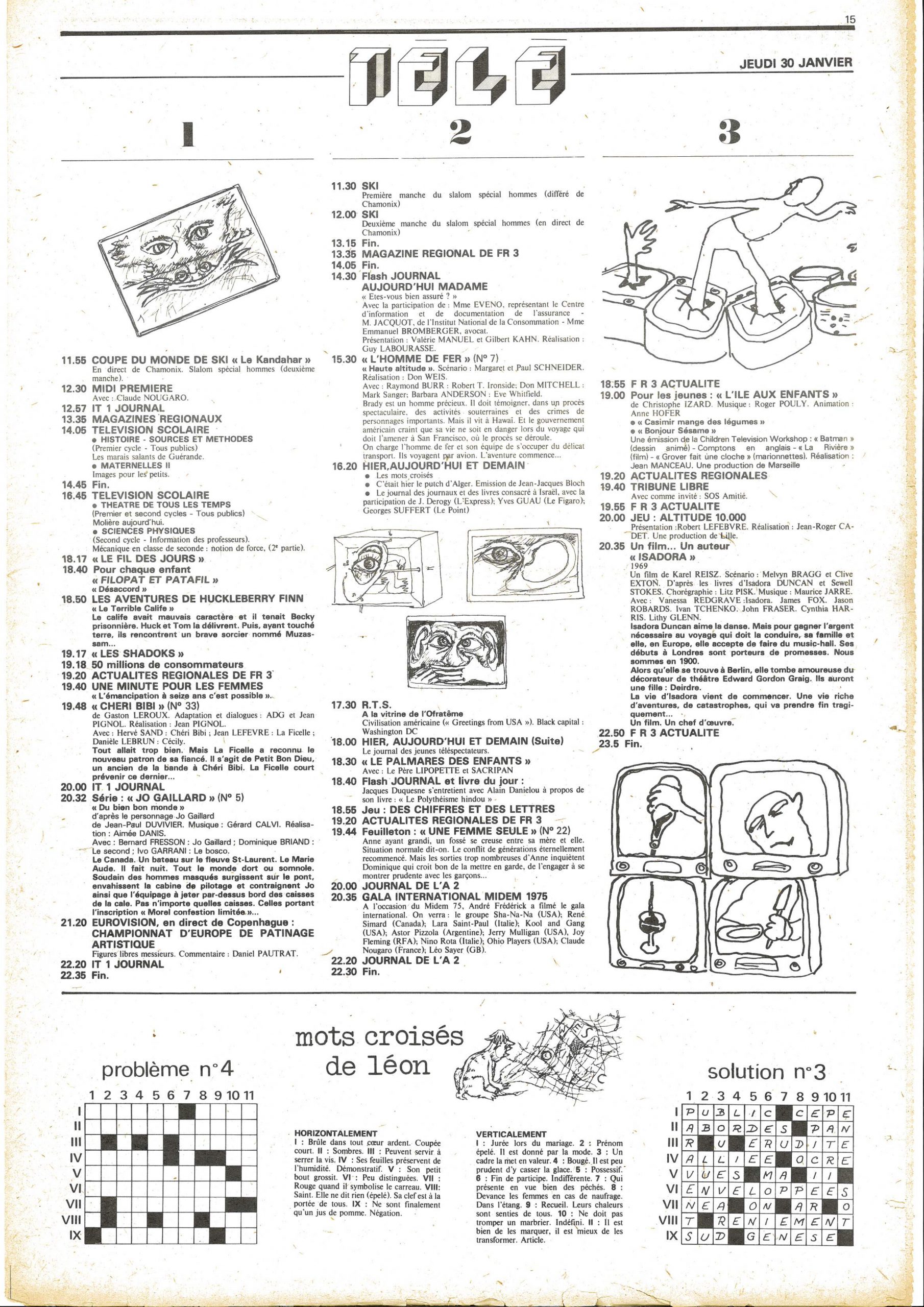 Quatrième numéro de « L’Imprévu », page 15/16